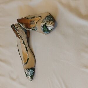 Pancaldi for Diane B vero cuoio sz eu 38.5 floral luxury cottagecore ballet flat